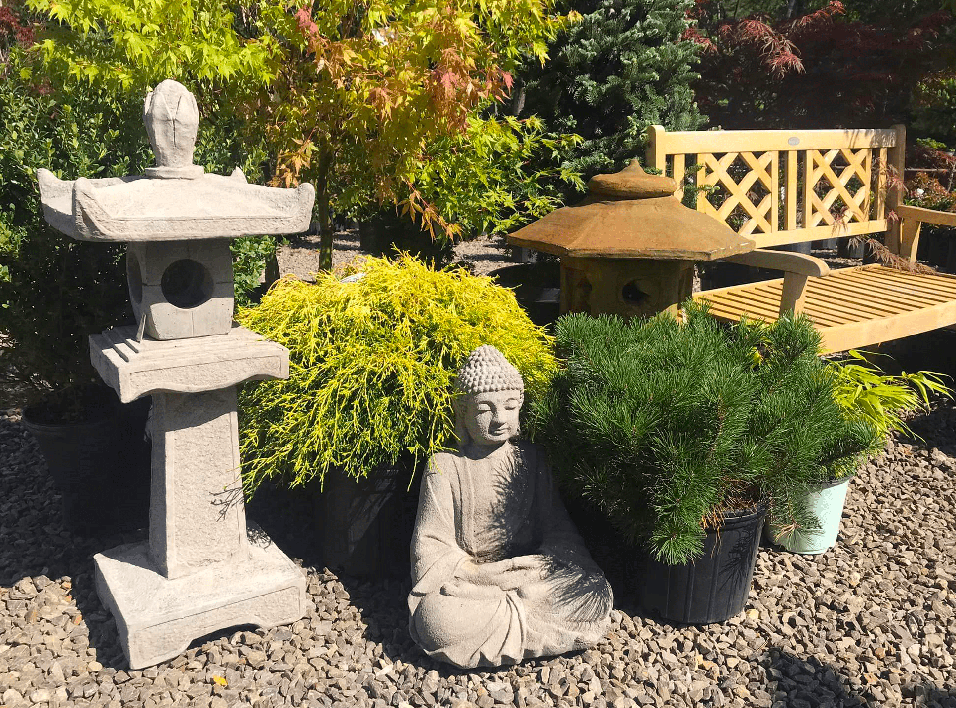 Gardenscapes and garden ornaments at Central Mass Gardens